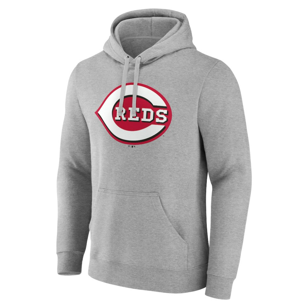 MLB Cincinnati Reds Official Logo Fitted Pullover Hoodie
