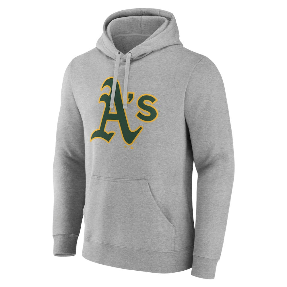 MLB Athletics Official Logo Fitted Pullover Hoodie