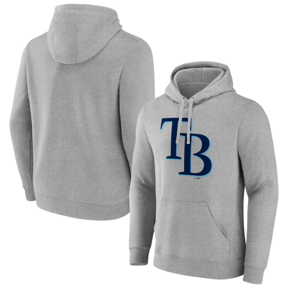 MLB Tampa Bay Rays Official Logo Fitted Pullover Hoodie