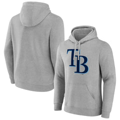 MLB Tampa Bay Rays Official Logo Fitted Pullover Hoodie