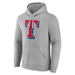 MLB Texas Rangers Official Logo Fitted Pullover Hoodie