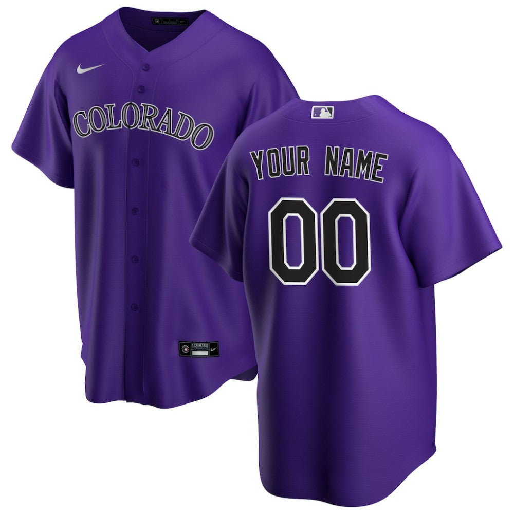 MLB Colorado Rockies Nike Alternate Replica Custom Jersey