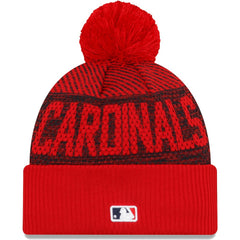 MLB St. Louis Cardinals New Era Authentic Collection Sport Cuffed Knit Hat with Pom