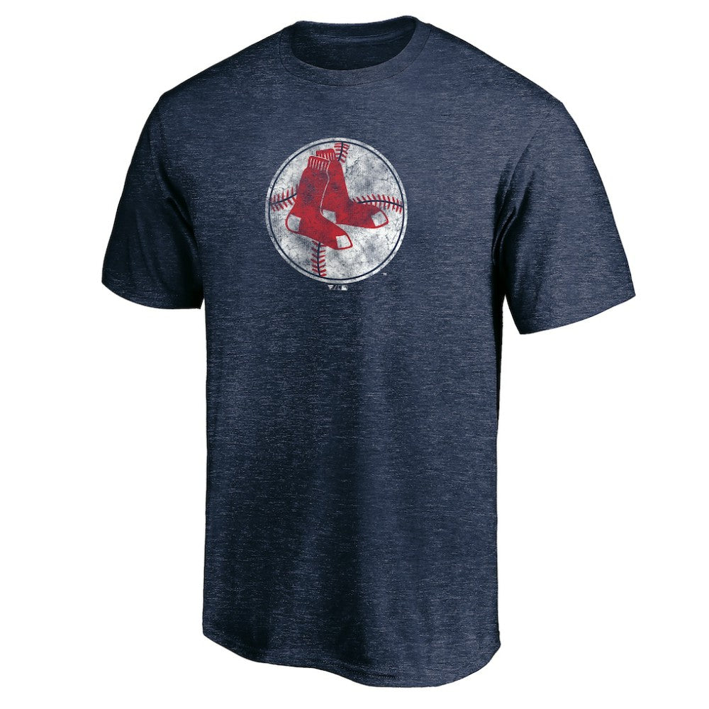 MLB Boston Red Sox Cooperstown Collection True Classics Throwback Logo Tri-Blend T-Shirt