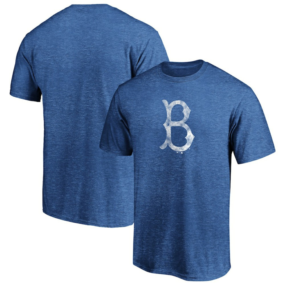 MLB Brooklyn Dodgers Cooperstown Collection True Classics Throwback Logo Tri-Blend T-Shirt