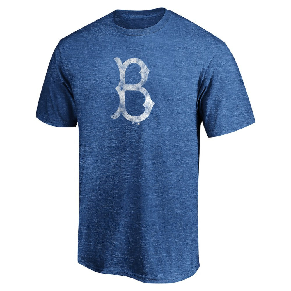 MLB Brooklyn Dodgers Cooperstown Collection True Classics Throwback Logo Tri-Blend T-Shirt