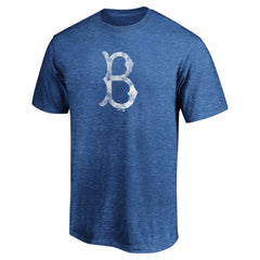 MLB Brooklyn Dodgers Cooperstown Collection True Classics Throwback Logo Tri-Blend T-Shirt