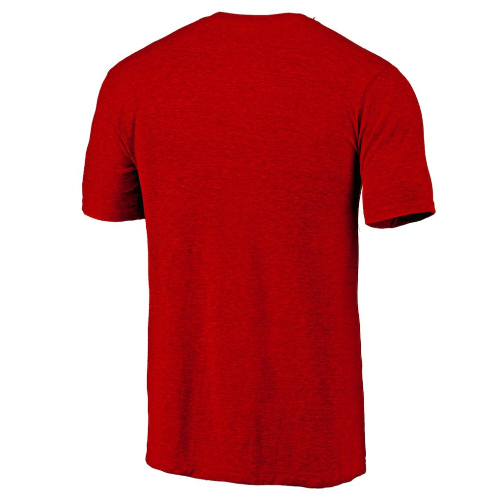 NHL Red Chicago Blackhawks Distressed Tri-Blend T-Shirt