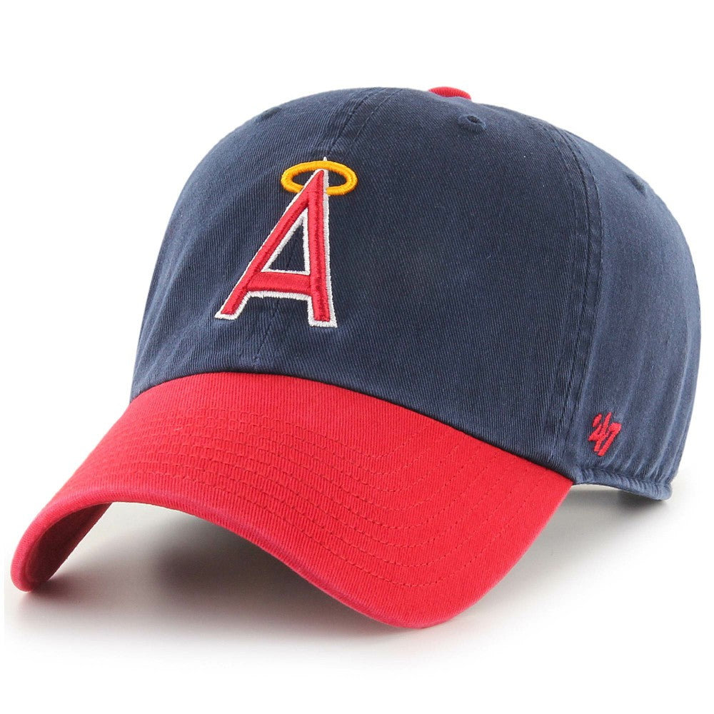 MLB California Angels '47 1997 Halo Logo Cooperstown Collection Clean Up Adjustable Hat