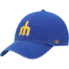 MLB Seattle Mariners '47 1977 Logo Cooperstown Collection Clean Up Adjustable Hat