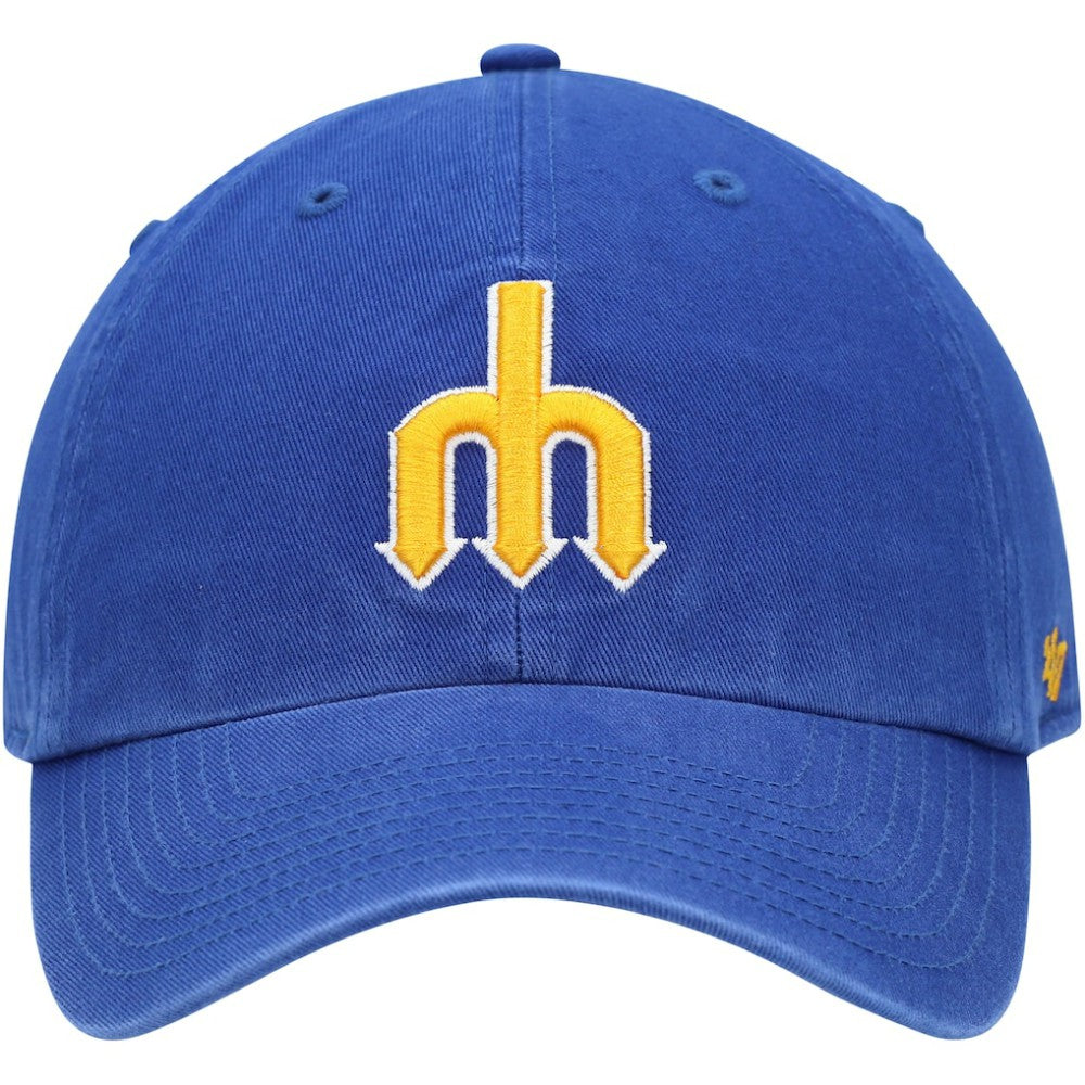 MLB Seattle Mariners '47 1977 Logo Cooperstown Collection Clean Up Adjustable Hat