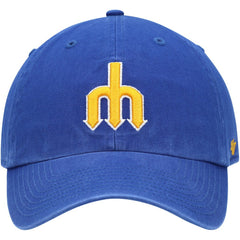 MLB Seattle Mariners '47 1977 Logo Cooperstown Collection Clean Up Adjustable Hat