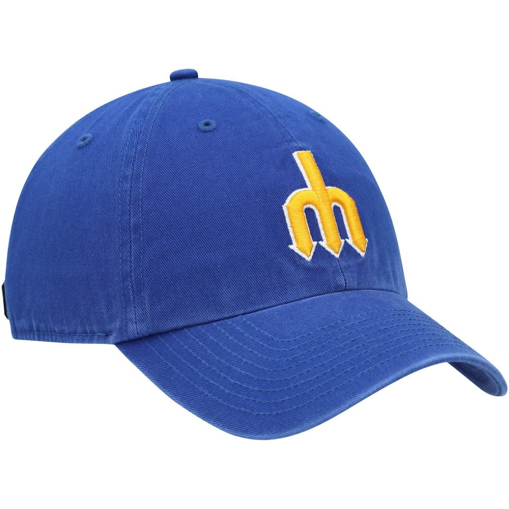 MLB Seattle Mariners '47 1977 Logo Cooperstown Collection Clean Up Adjustable Hat
