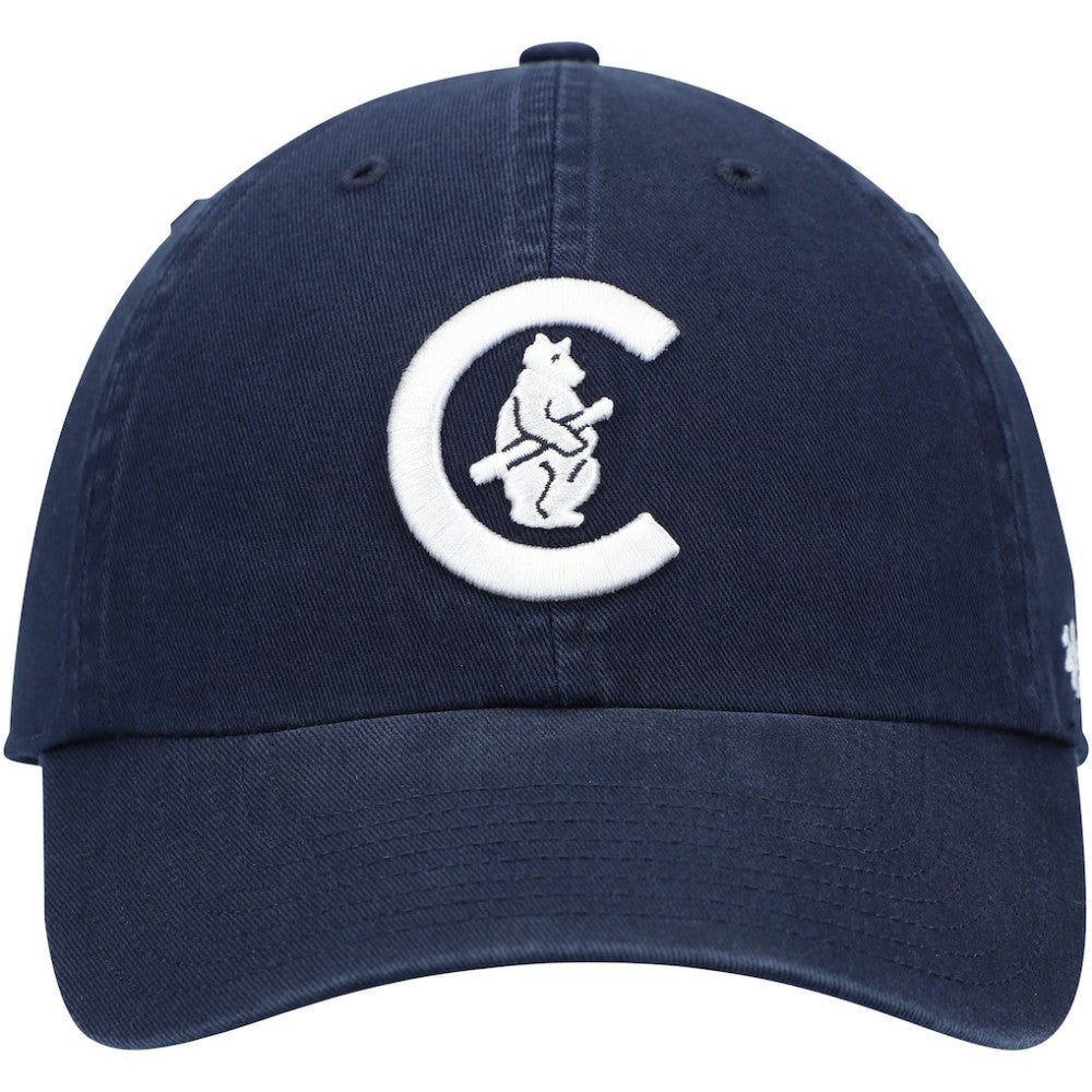 MLB Chicago Cubs '47 C Bear Logo Cooperstown Collection Clean Up Adjustable Hat