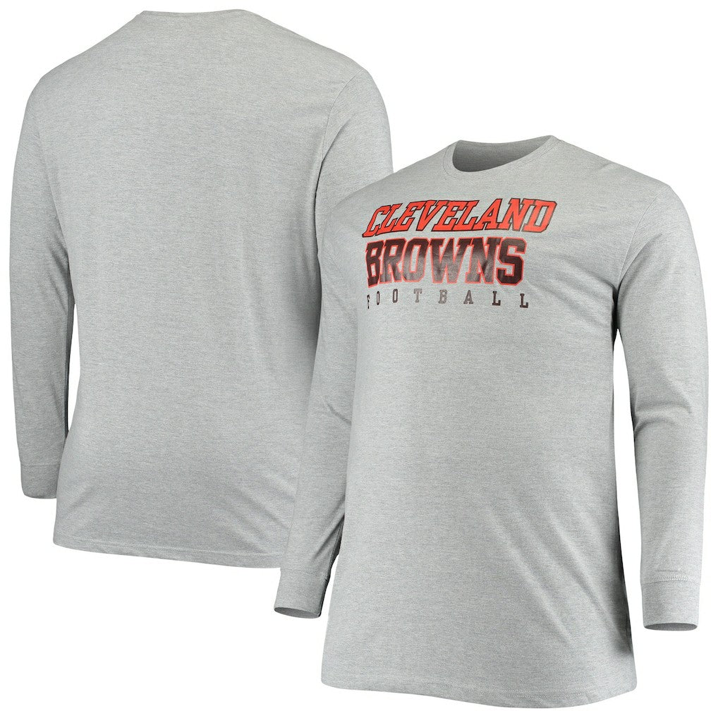 Big & Tall Practice Long Sleeve T-Shirt - Cleveland Browns