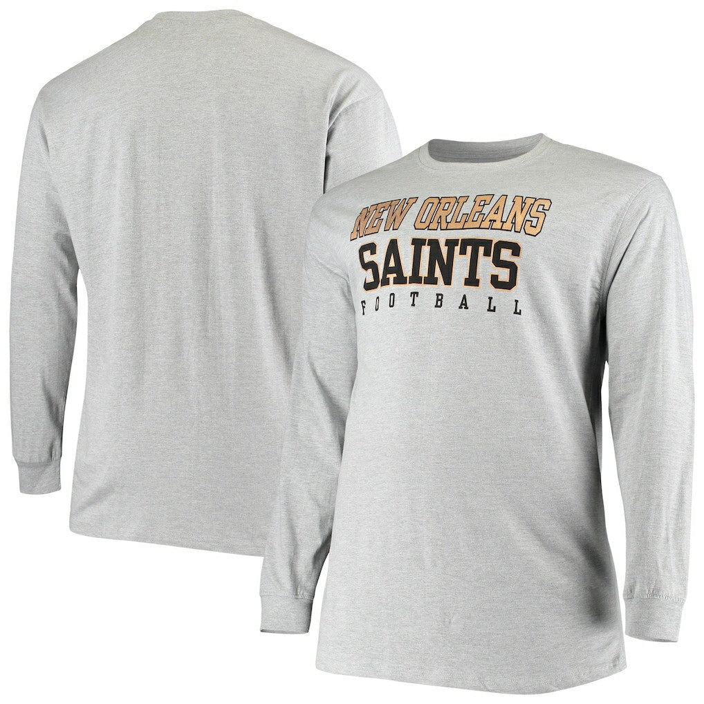 Big & Tall Practice Long Sleeve T-Shirt - New Orleans Saints