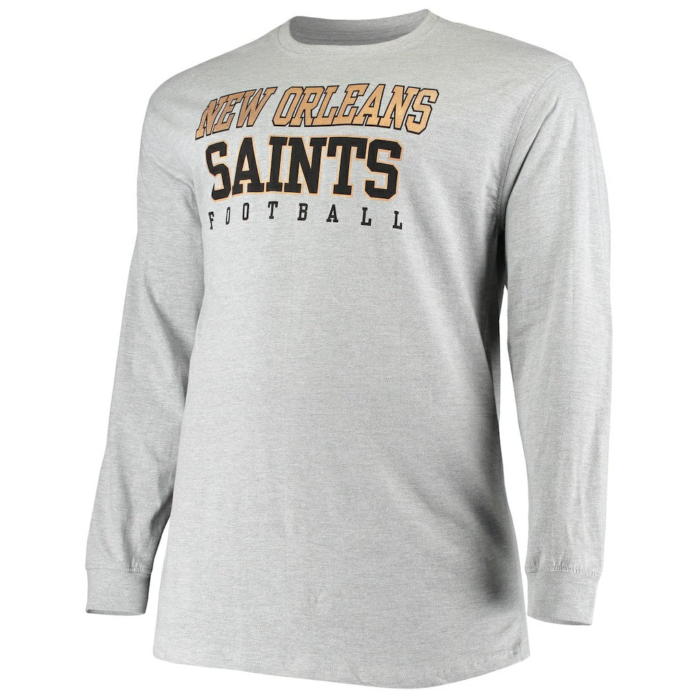 Big & Tall Practice Long Sleeve T-Shirt - New Orleans Saints