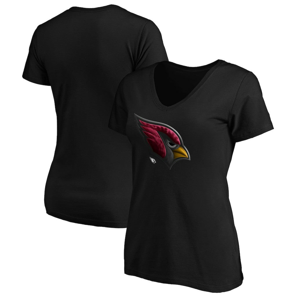 Women's Midnight Mascot Logo V-Neck T-Shirt - Arizona Cardinals