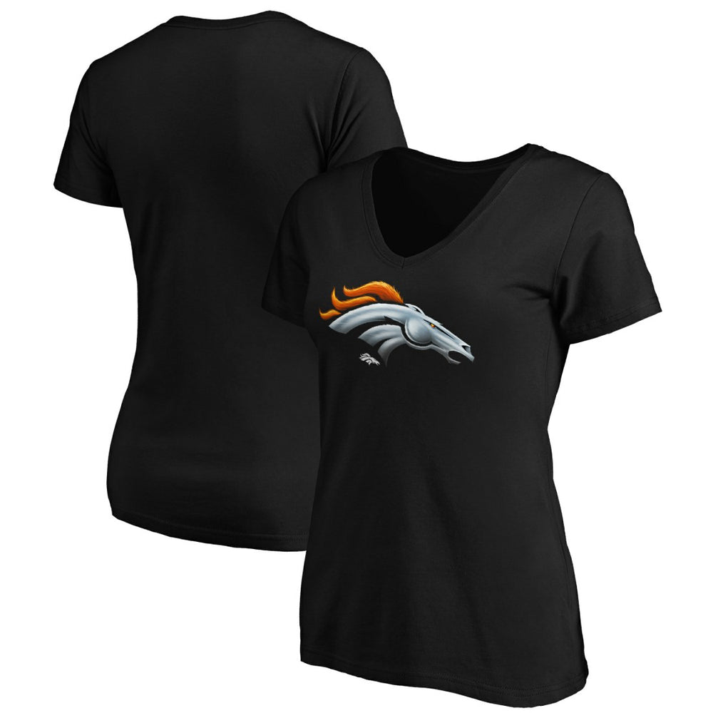Women's Midnight Mascot Logo V-Neck T-Shirt - Denver Broncos