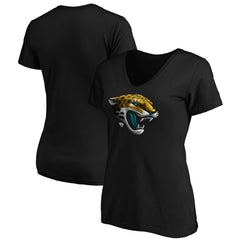Women's Midnight Mascot Logo V-Neck T-Shirt - Jacksonville Jaguars