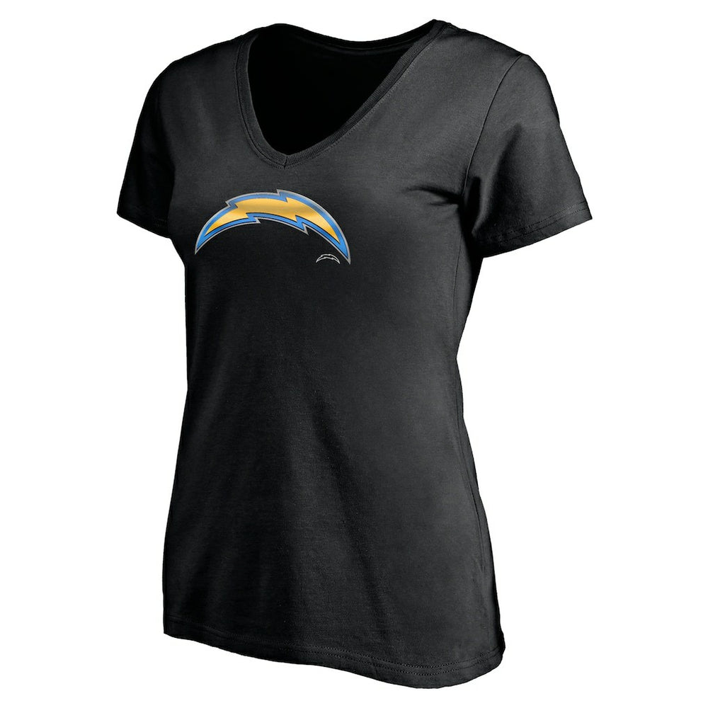 Women's Midnight Mascot Logo V-Neck T-Shirt - Los Angeles Chargers