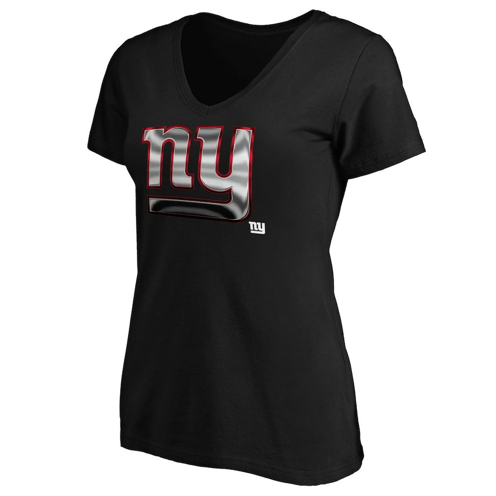 Women's Midnight Mascot Logo V-Neck T-Shirt - New York Giants