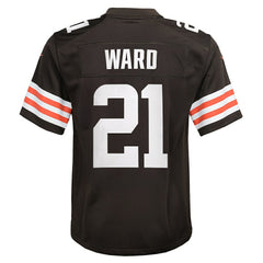 Denzel Ward  Youth Game Jersey - Cleveland Browns