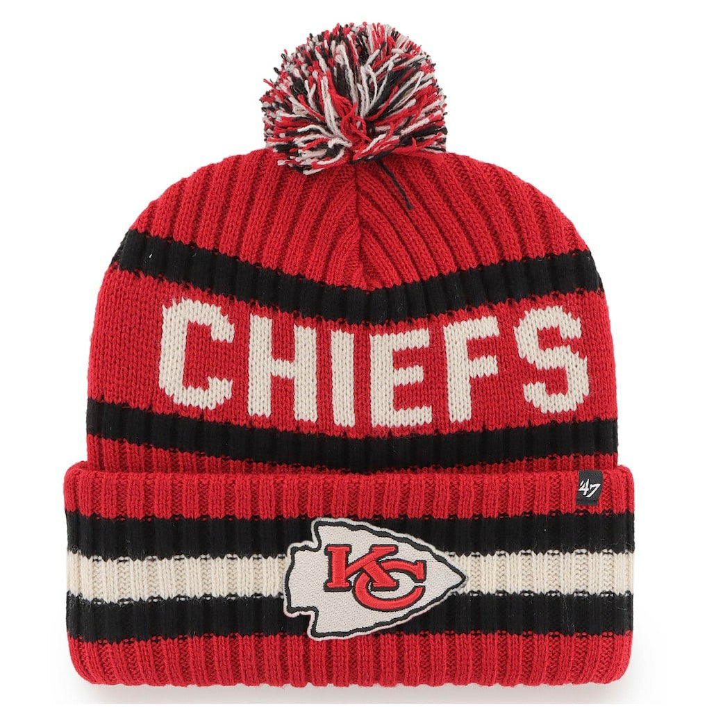 '47 Bering Cuffed Knit Hat with Pom - Kansas City Chiefs