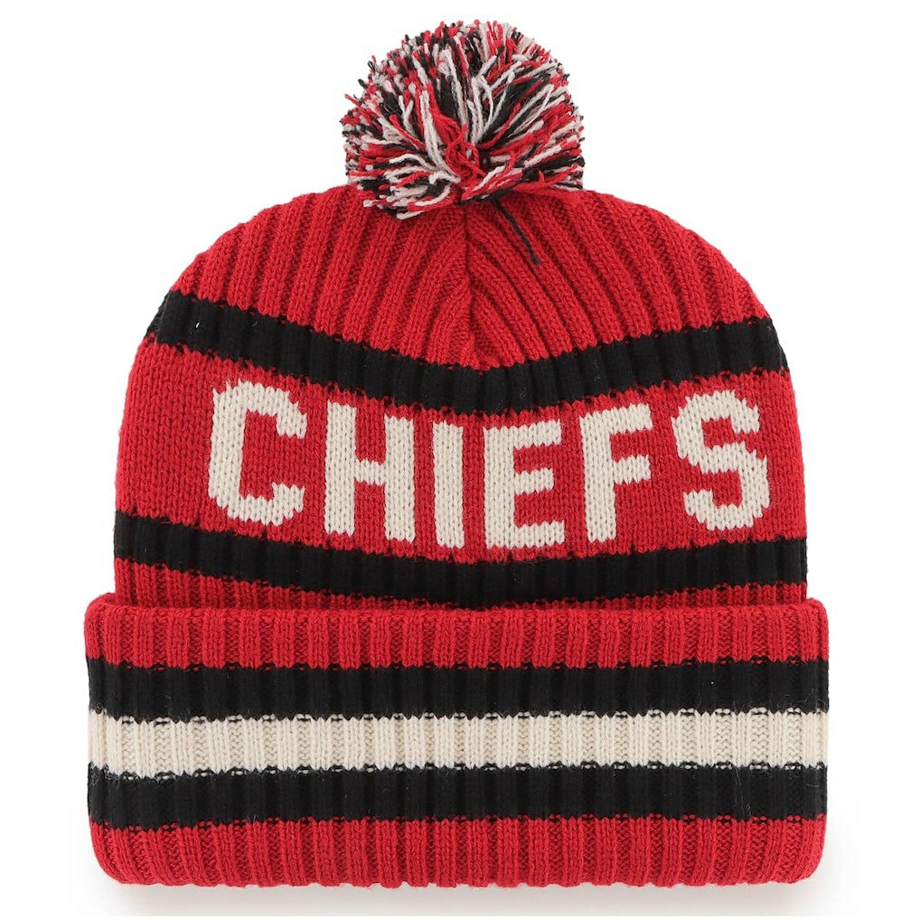 '47 Bering Cuffed Knit Hat with Pom - Kansas City Chiefs