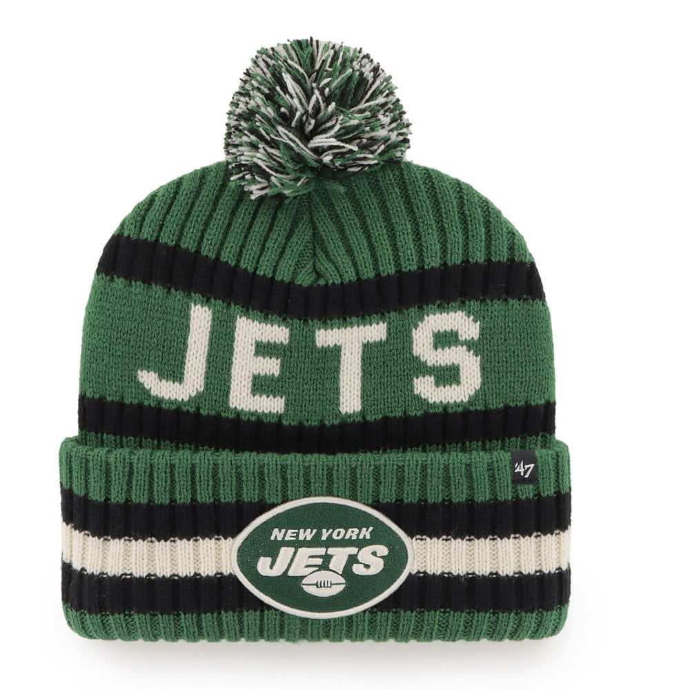 '47 Bering Cuffed Knit Hat with Pom - New York Jets