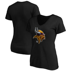 Women's Midnight Mascot Logo V-Neck T-Shirt - Minnesota Vikings
