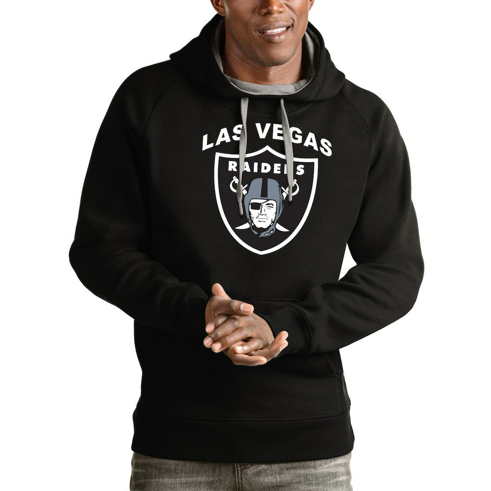 Antigua Team Victory Pullover Hoodie - Las Vegas Raiders