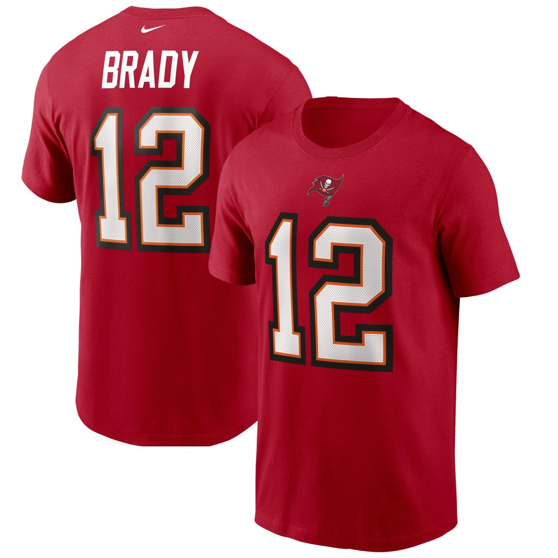 Tom Brady  Name & Number T-Shirt - Tampa Bay Buccaneers