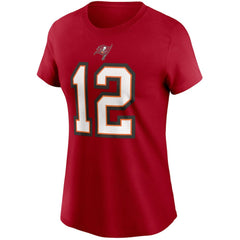 Tom Brady  Women's Name & Number T-Shirt - Tampa Bay Buccaneers