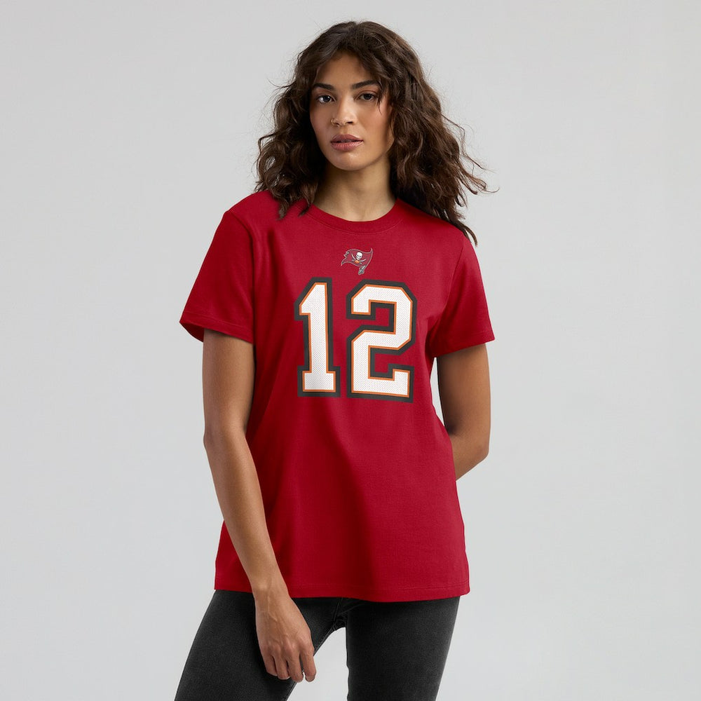 Tom Brady  Women's Name & Number T-Shirt - Tampa Bay Buccaneers