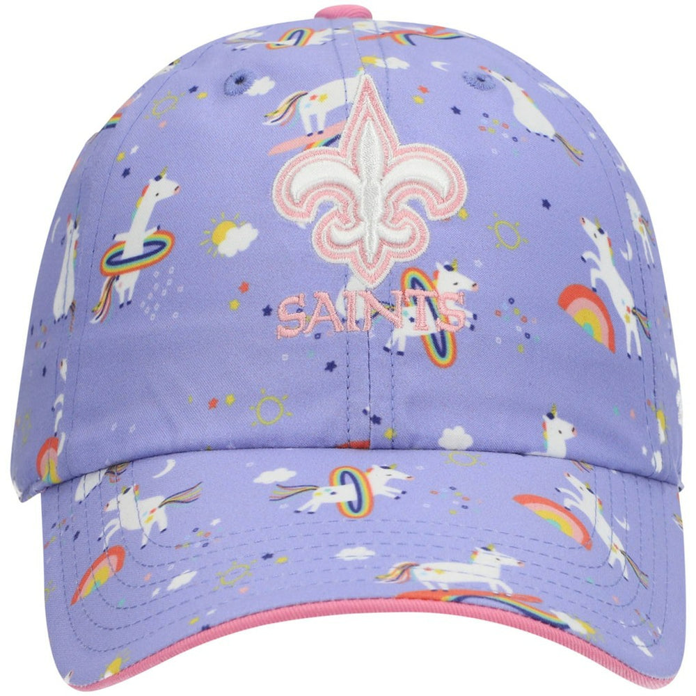 '47 Girls Preschool Unicorn Clean Up Adjustable Hat - New Orleans Saints