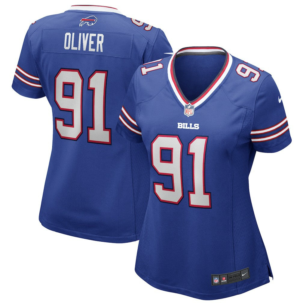 Ed Oliver  Women's Game Jersey - Buffalo Bills