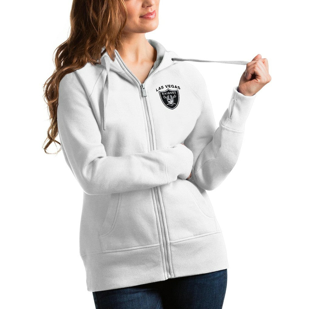 Antigua Women's Victory Full-Zip Hoodie - Las Vegas Raiders