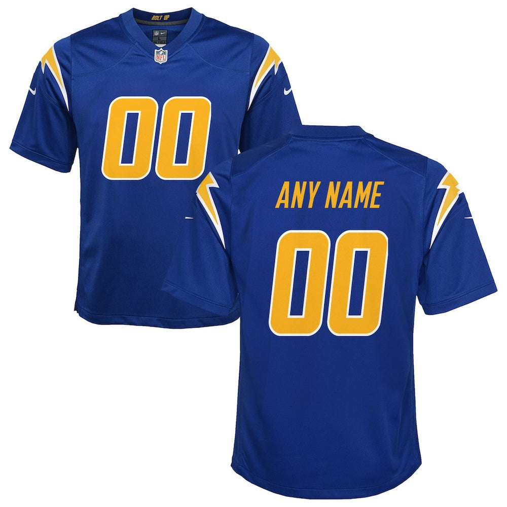 Youth Alternate Custom Game Jersey - Los Angeles Chargers