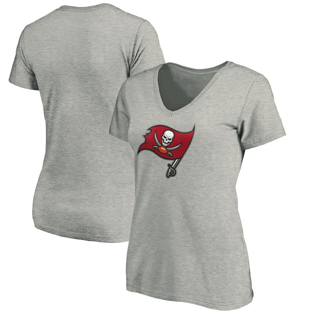 Women's Primary Logo V-Neck T-Shirt - Tampa Bay Buccaneers