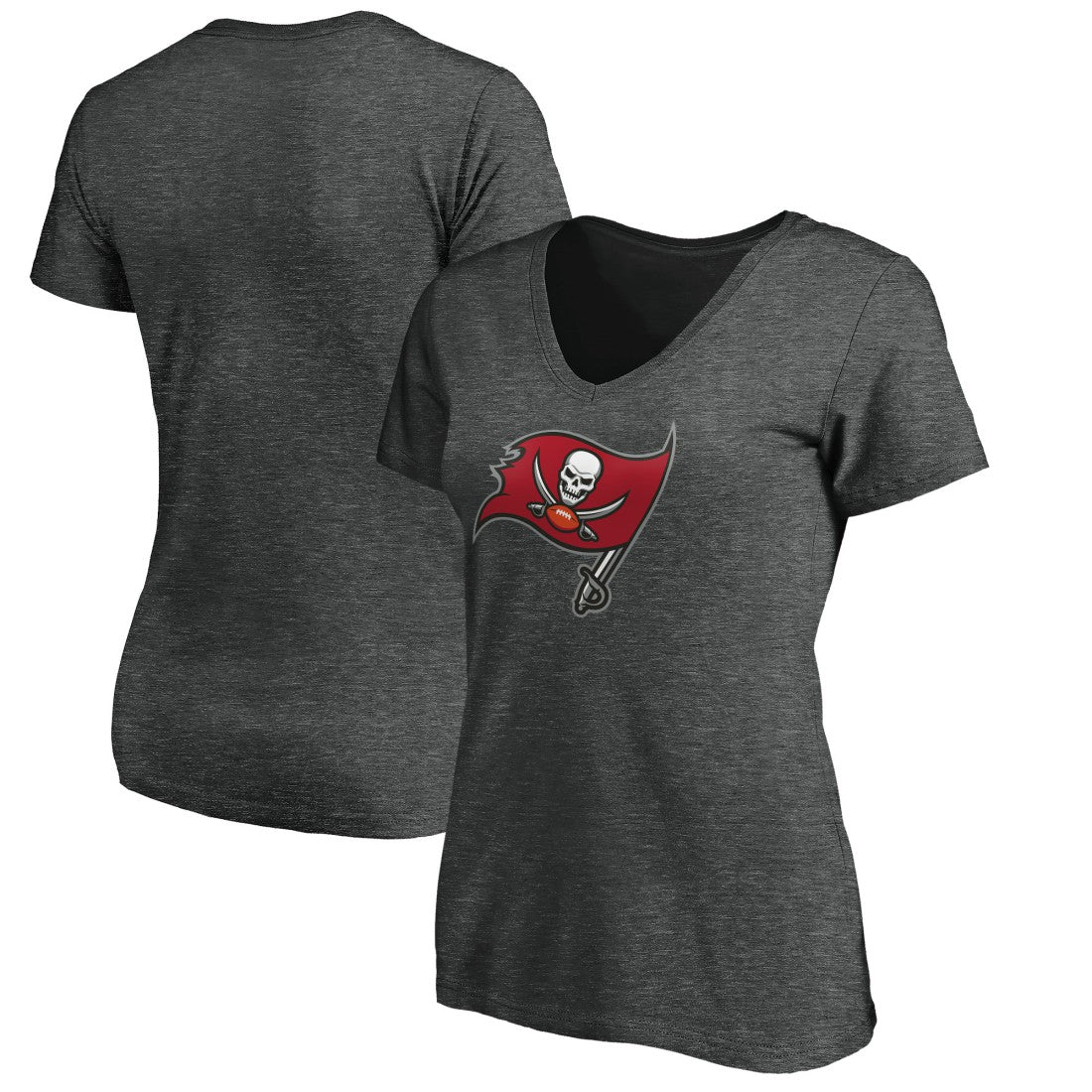 Women's Primary Logo V-Neck T-Shirt - Tampa Bay Buccaneers