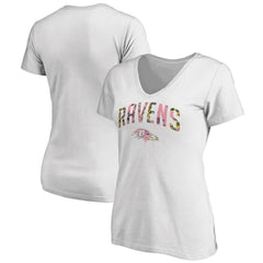 Women's Floral Arch T-Shirt - Baltimore Ravens