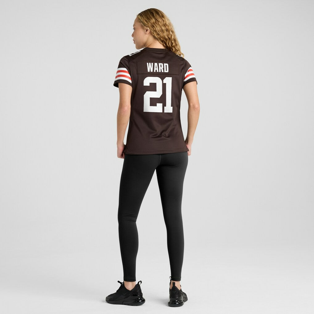 Denzel Ward  Women's Player Game Jersey - Cleveland Browns