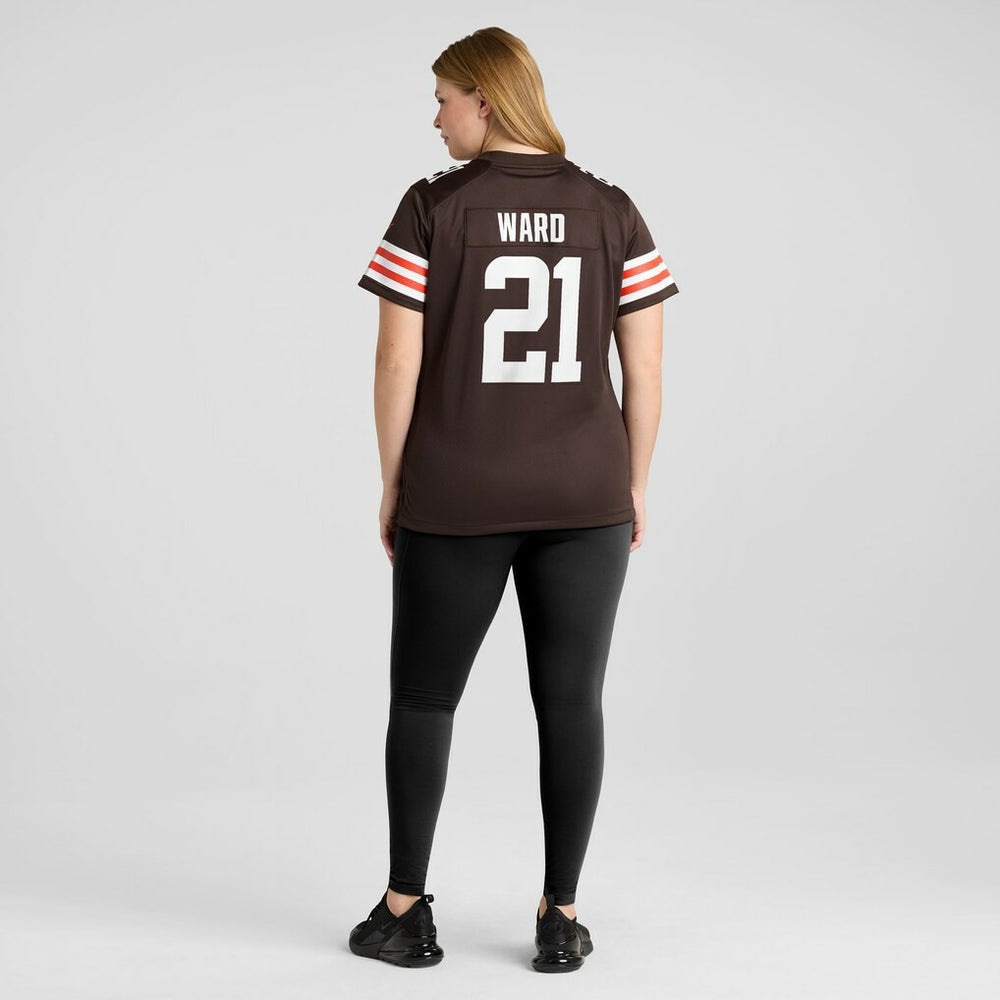 Denzel Ward  Women's Player Game Jersey - Cleveland Browns