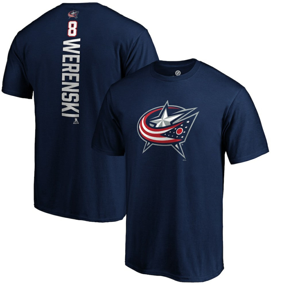 NHL Navy Zach Werenski Columbus Blue Jackets Playmaker T-Shirt