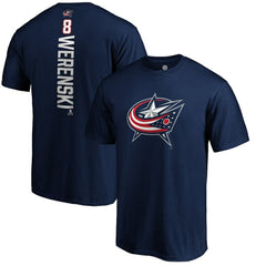 NHL Navy Zach Werenski Columbus Blue Jackets Playmaker T-Shirt