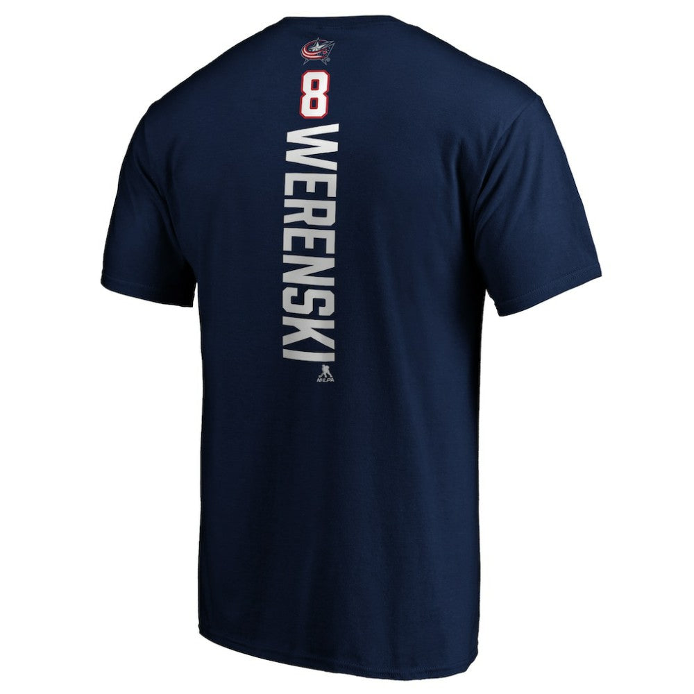 NHL Navy Zach Werenski Columbus Blue Jackets Playmaker T-Shirt