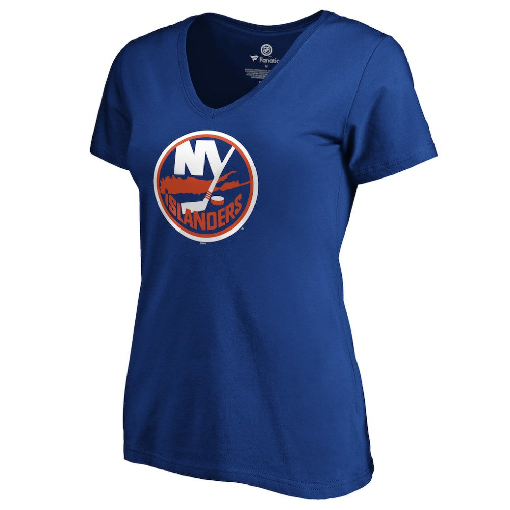 NHL Royal Mathew Barzal New York Islanders Women's Playmaker V-Neck T-Shirt