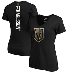 NHL Black William Karlsson Vegas Golden Knights Women's Playmaker V-Neck T-Shirt