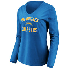 Women's Victory Arch Long Sleeve V-Neck T-Shirt - Los Angeles Chargers